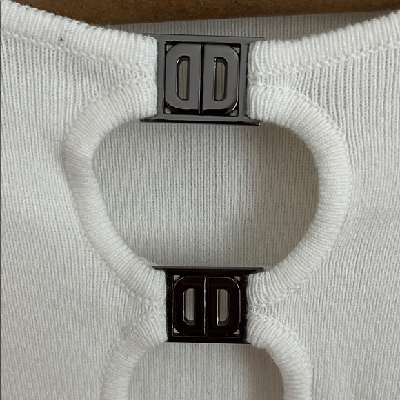 DKNY Women's Ivory Long Sleeve Top size S. - Picture 3 of 10